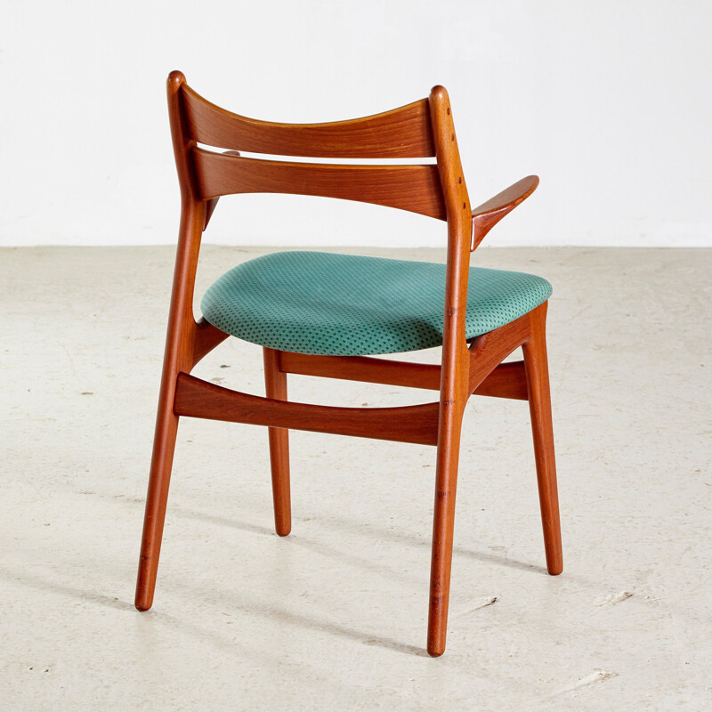 Fauteuil vintage en teck modèle 310 par Erik Buch pour Christiansen, Danois 1960