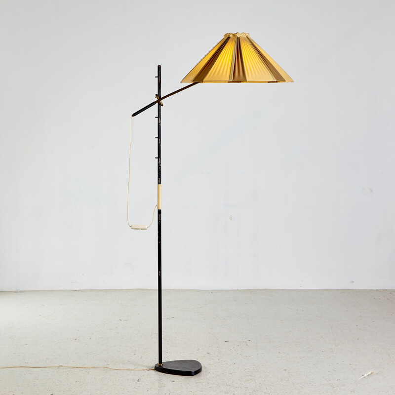 Vintage Pelikan Floor Lamp from J.T. Kalmar 1950s