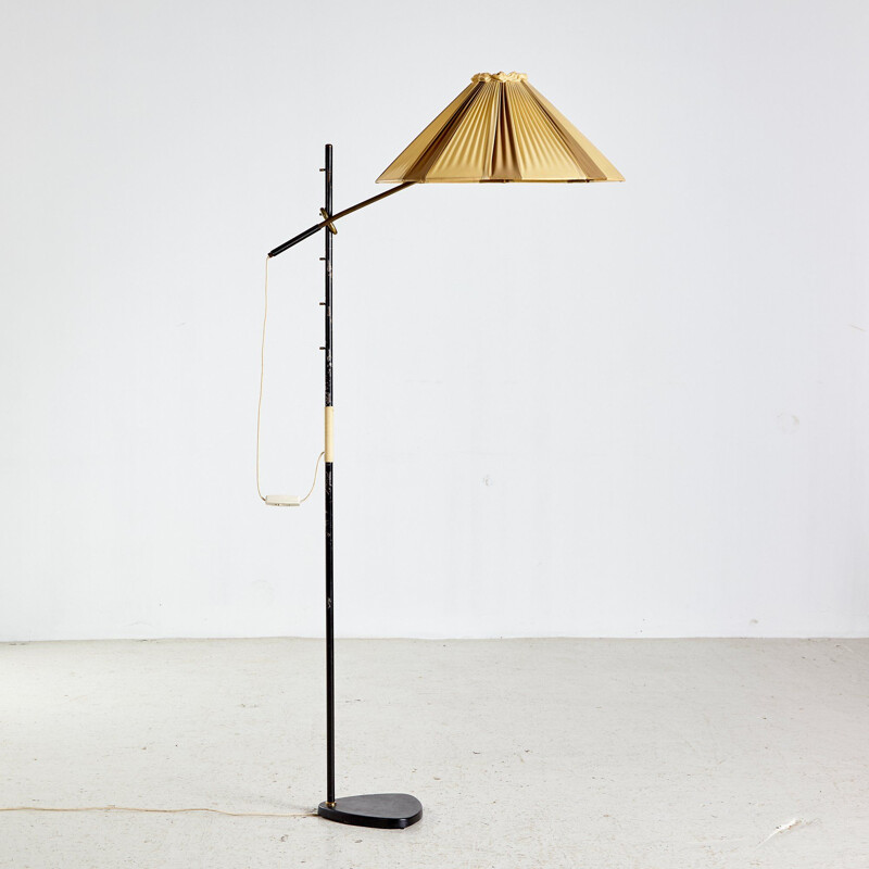 Vintage Pelikan Floor Lamp from J.T. Kalmar 1950s