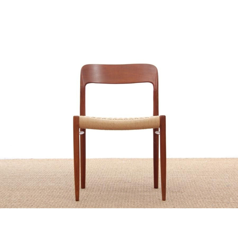 Paar Vintage-Stühle aus Teakholz Modell 75, Skandinavien