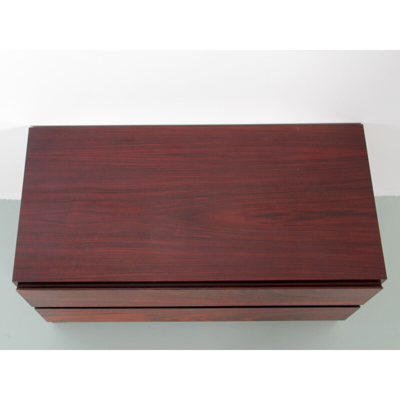 Small vintage chest of drawers in Rio rosewood, Scandinavian