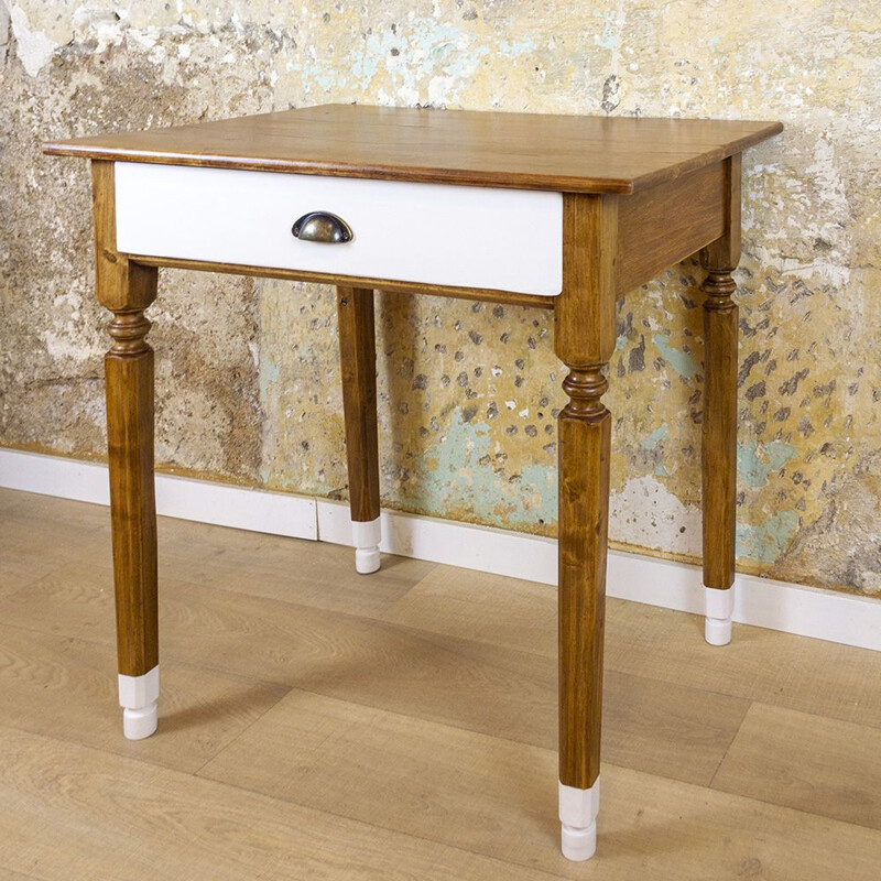 Vintage Rustic Kitchen Table, Spain 1940s