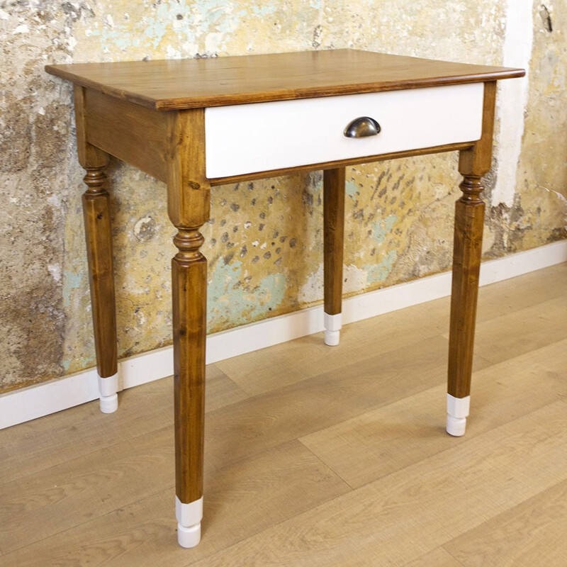 Vintage Rustic Kitchen Table, Spain 1940s