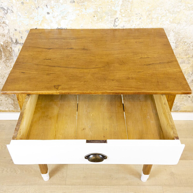 Vintage Rustic Kitchen Table, Spain 1940s