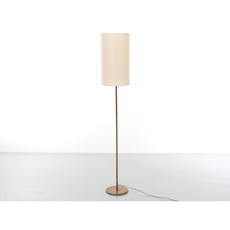 Vintage brass floor lamp, Scandinavian