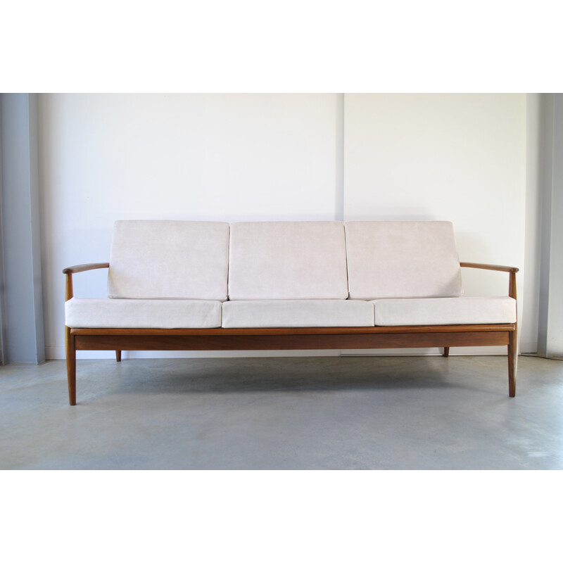 Vintage teak sofa by Grete Jalk, Danish 1960s