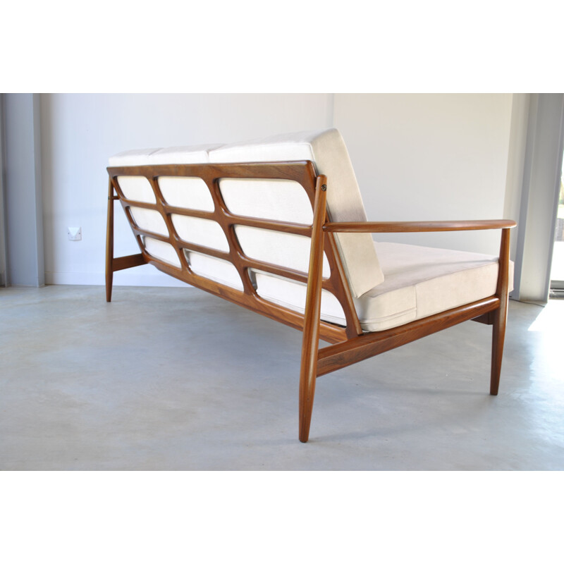 Vintage teak sofa by Grete Jalk, Danish 1960s