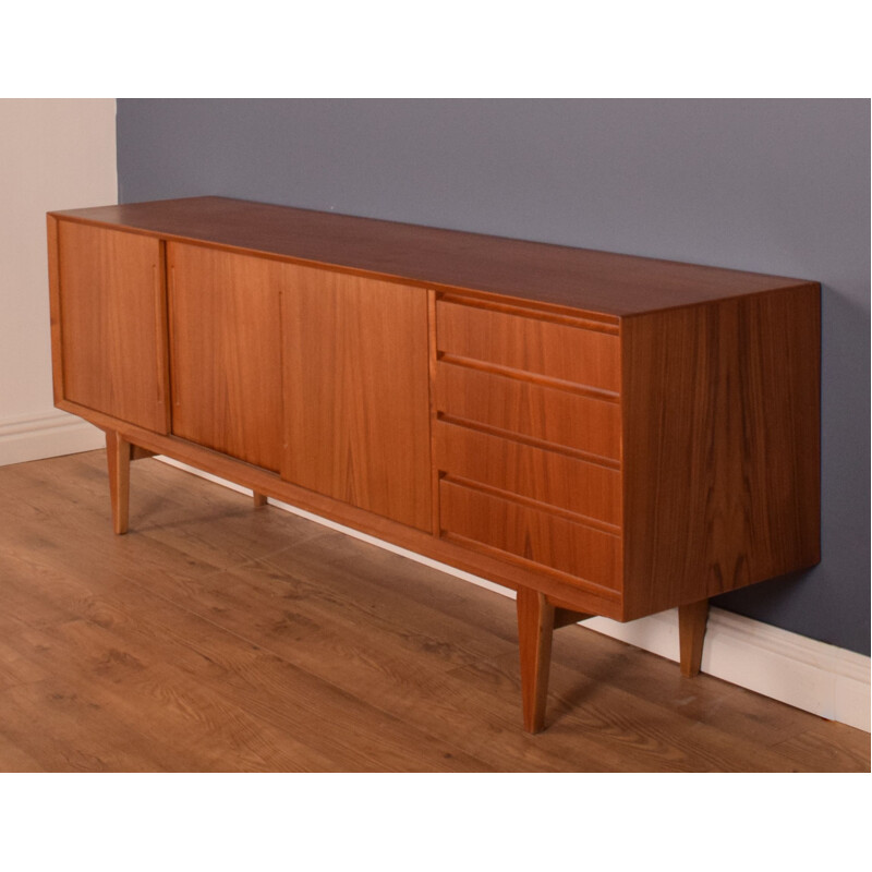 Vintage Teak Svend Long Sideboard, Danish 1960s