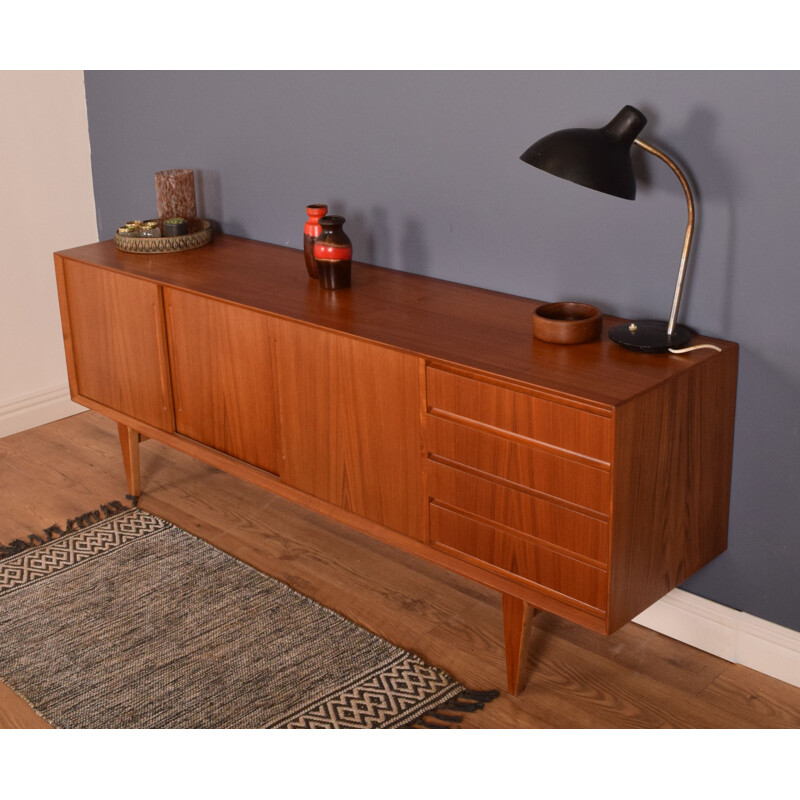 Vintage Teak Svend Long Sideboard, Danish 1960s