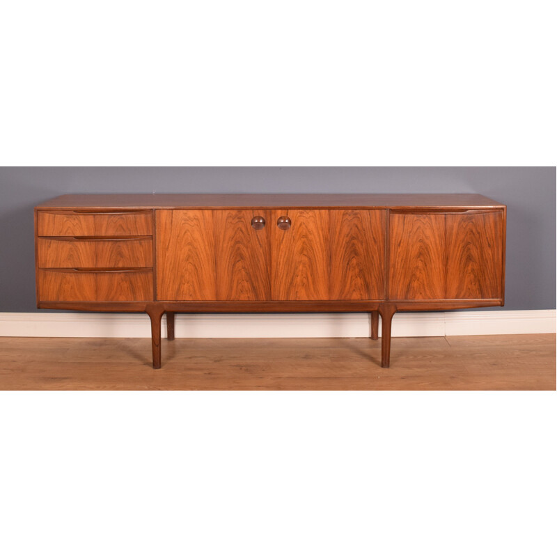 Vintage Long Rosewood Mcintosh Torpedo Sideboard