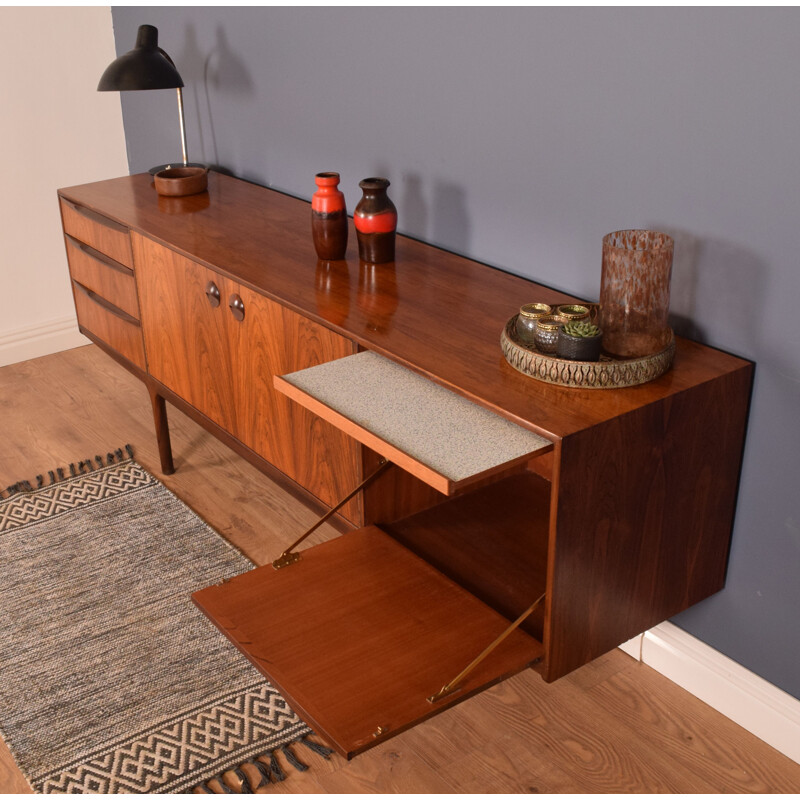 Vintage Long Rosewood Mcintosh Torpedo Sideboard