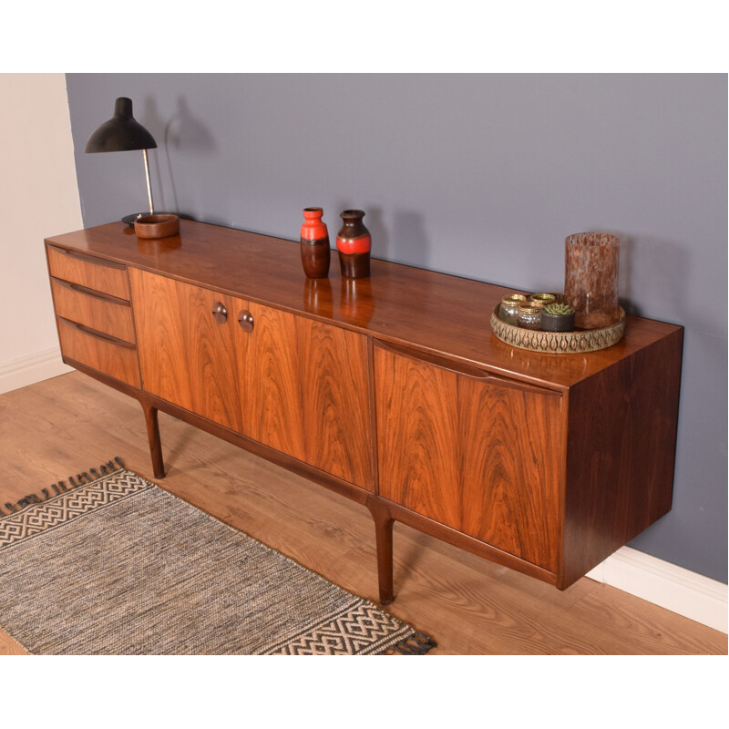 Vintage Long Rosewood Mcintosh Torpedo Sideboard