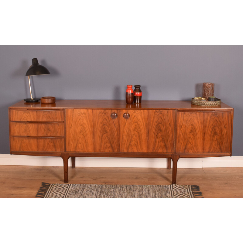 Vintage Long Rosewood Mcintosh Torpedo Sideboard