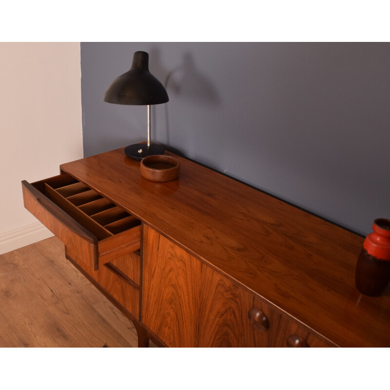 Vintage Long Rosewood Mcintosh Torpedo Sideboard