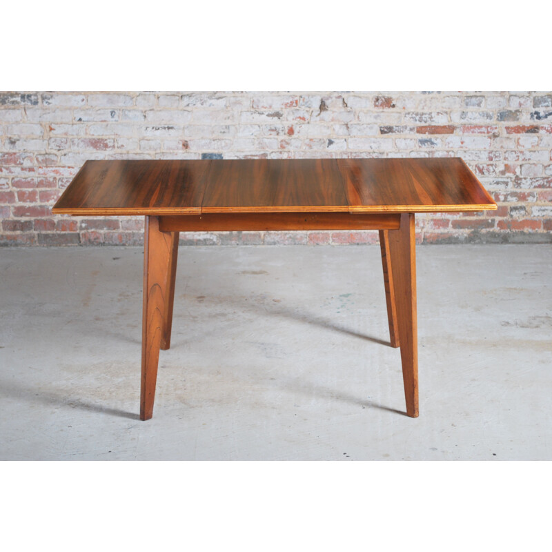 Vintage "Cumbrae" walnut dining table by Morris of Glasgow 1950s