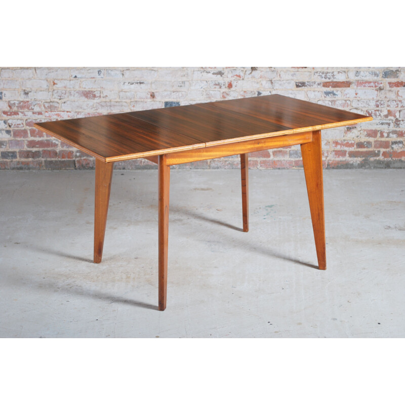 Vintage "Cumbrae" walnut dining table by Morris of Glasgow 1950s