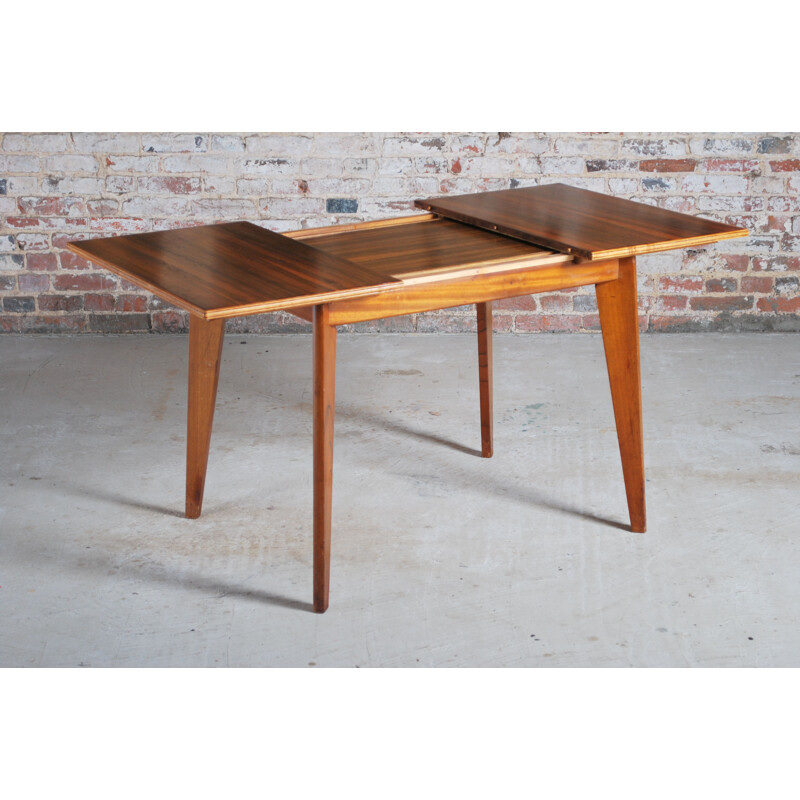 Vintage "Cumbrae" walnut dining table by Morris of Glasgow 1950s