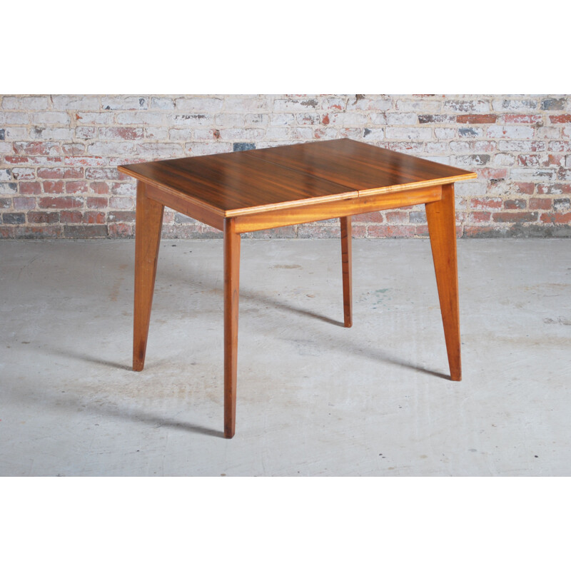 Vintage "Cumbrae" walnut dining table by Morris of Glasgow 1950s