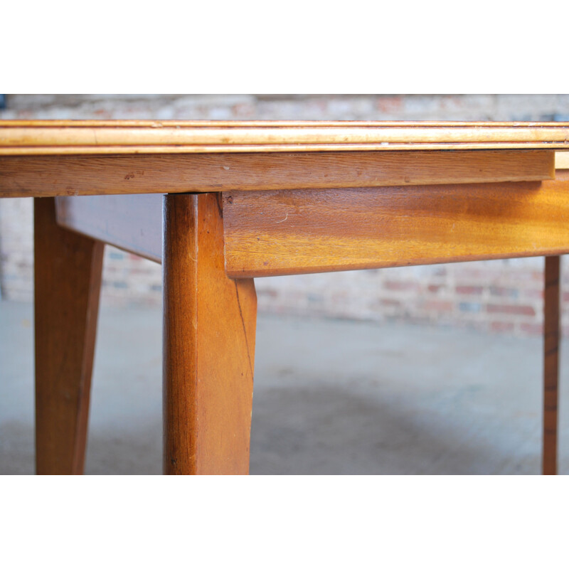 Vintage "Cumbrae" walnut dining table by Morris of Glasgow 1950s