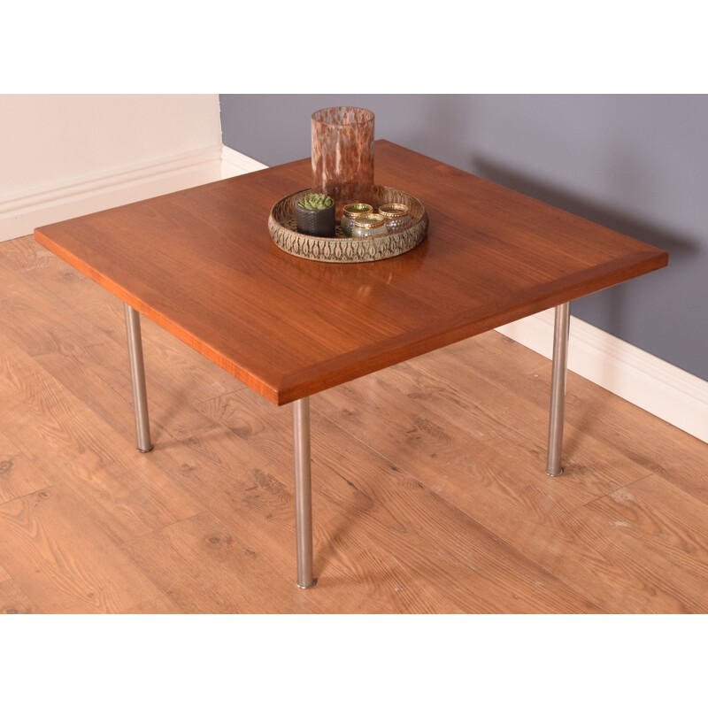 Vintage teak and rosewood coffee table by Hans J Wegner for Andreas Tuck, Denmark