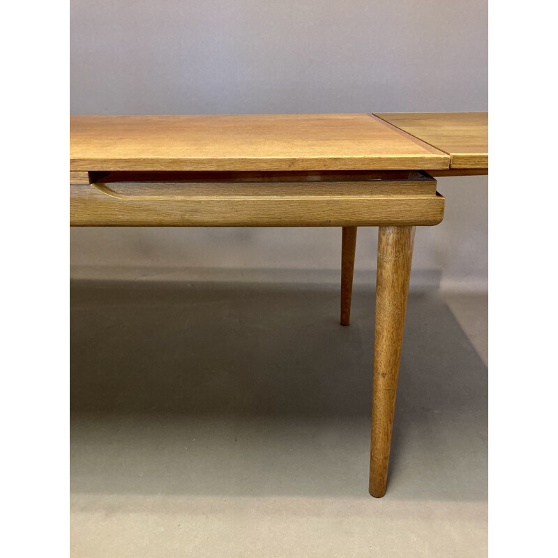 Vintage extendable high table, Scandinavian 1950s