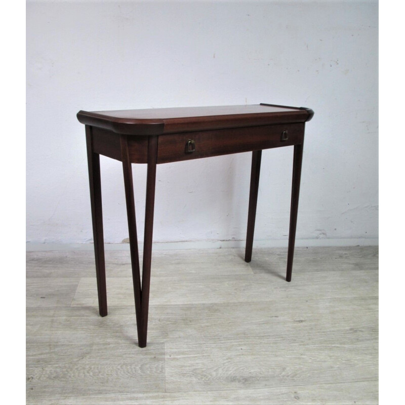 Table d'appoint vintage en acajou 1960