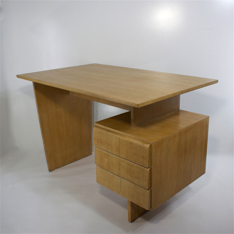 Vintage oak desk 1960s