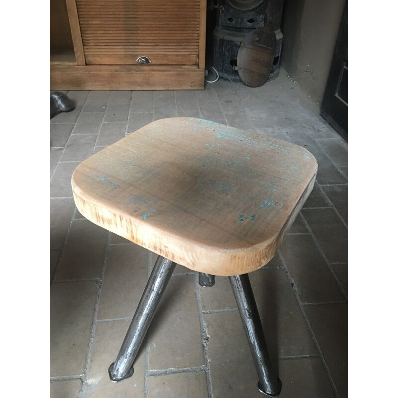 Pair of vintage industrial stools