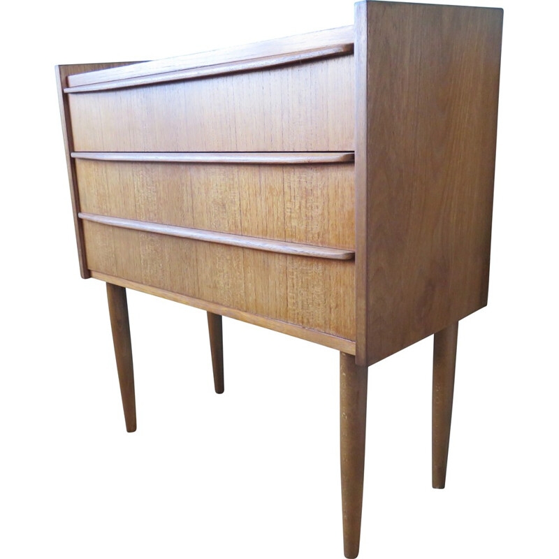Small Danish chest of drawers in teak wood - 1960s