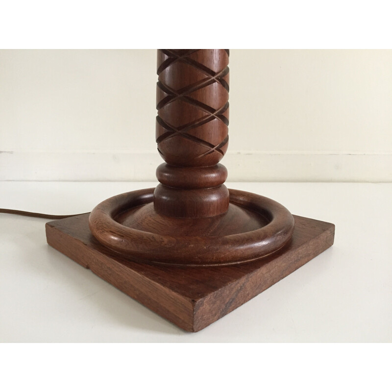 Vintage rosewood lamp, Scandinavian 1960s