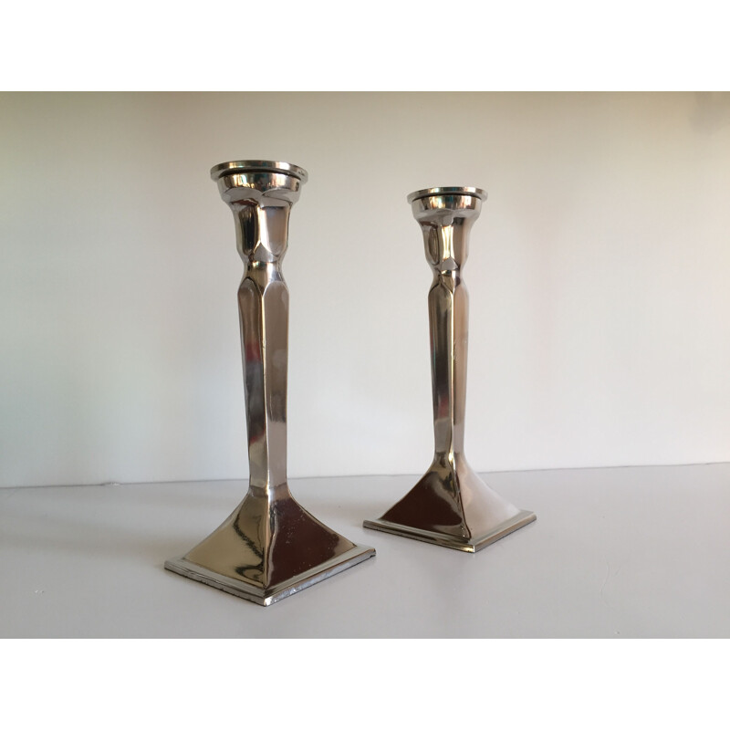 Pair of vintage Neo Classic candle holders