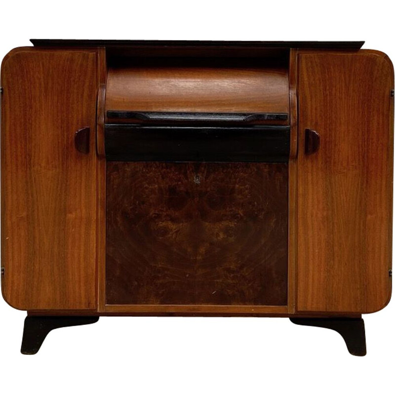 Vintage Gramophone cabinet by Supraphon & J. Halabala 1950s