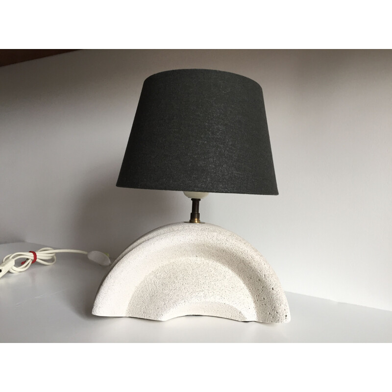 Vintage lamp in cellular concrete 1980