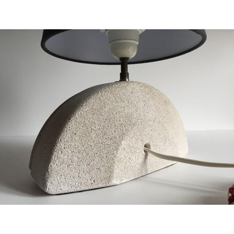 Vintage lamp in cellular concrete 1980