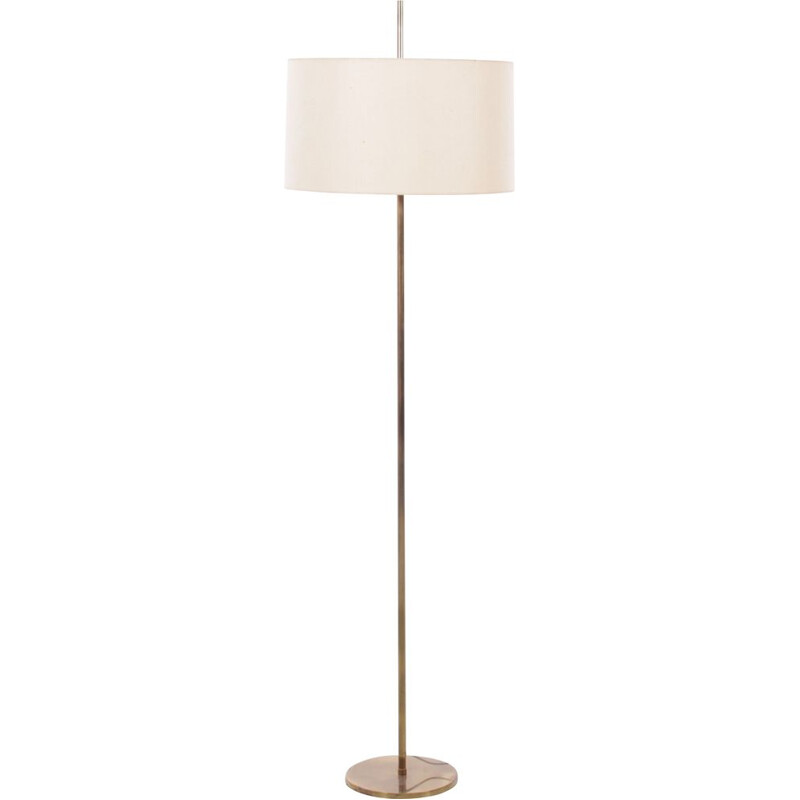 Vintage brass floor lamp, Scandinavian