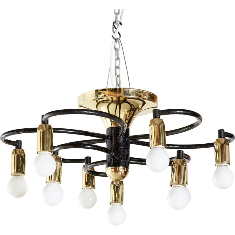 Vintage Model DL-661330 Chandelier from Peckal Leuchten, German 1970s