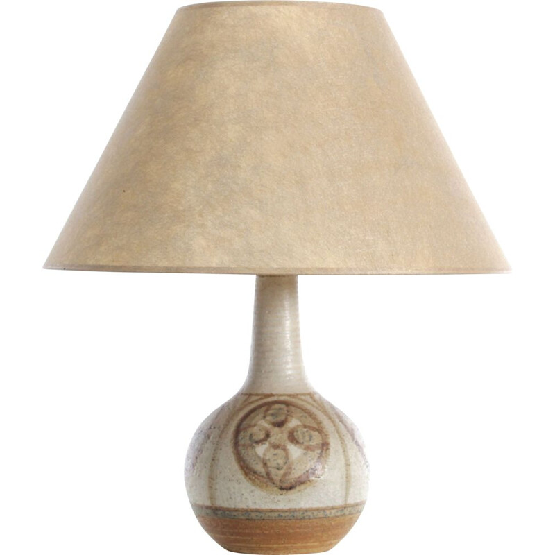 Vintage ceramic lamp from Soholm, Scandinavian