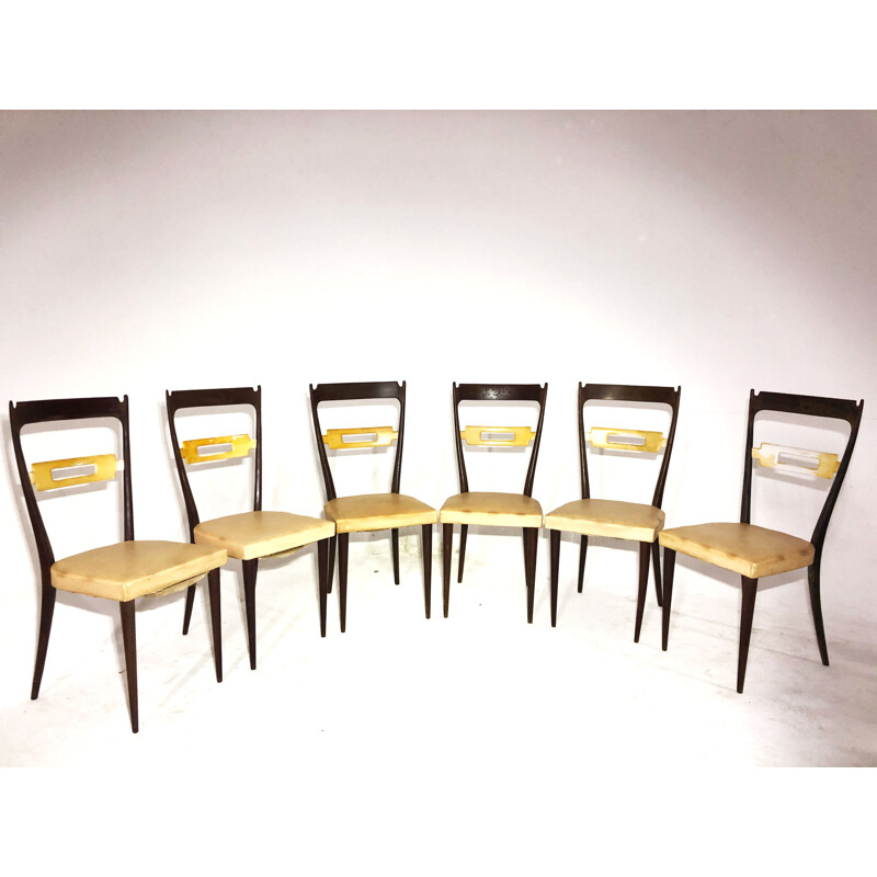 Set of 6 vintage chairs Italian