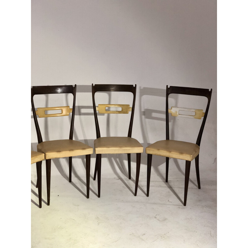 Set of 6 vintage chairs Italian