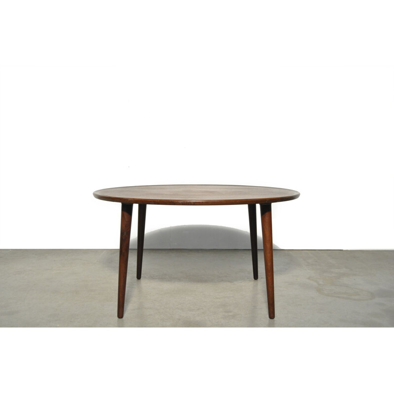 Vintage round teak coffee table by BC Mobler Vejle, Denmark 1960