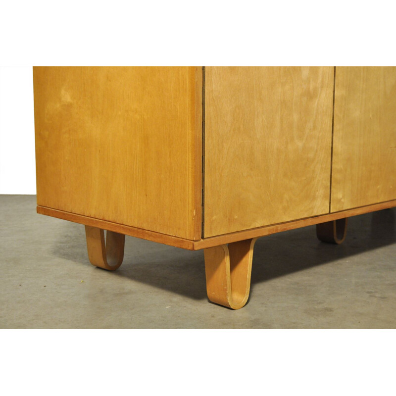 Vintage KB04 Birch Combex wardrobe by Cees Braakman for Pastoe 1960