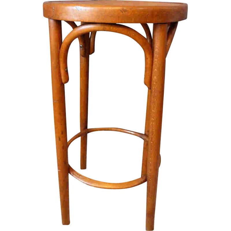 Fischel bar stool in light beechwood - 1930s