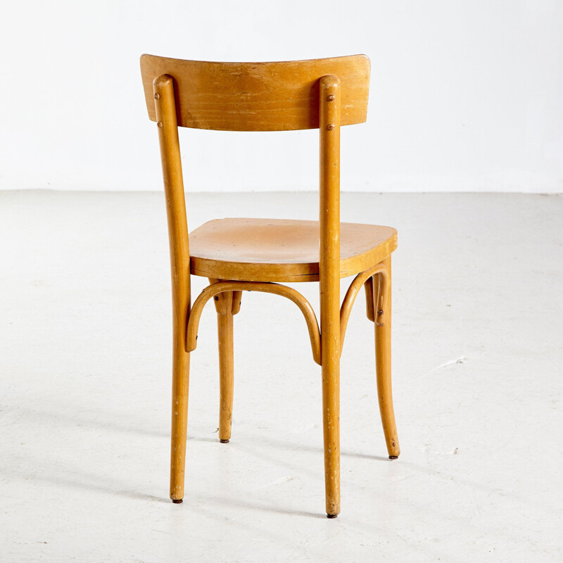 Vintage beechwood side chair from Gebrüder Thonet Vienna GmbH 1950