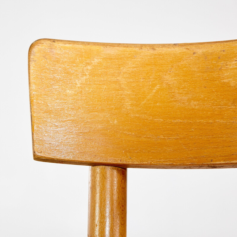 Vintage beechwood side chair from Gebrüder Thonet Vienna GmbH 1950