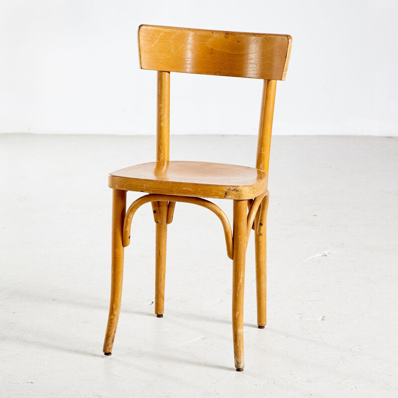 Vintage beechwood side chair from Gebrüder Thonet Vienna GmbH 1950