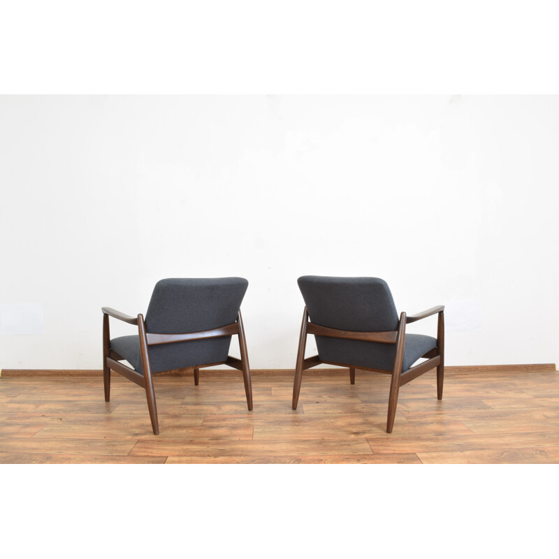 Pair of vintage armchairs by Edmund Homa, Poland 1960