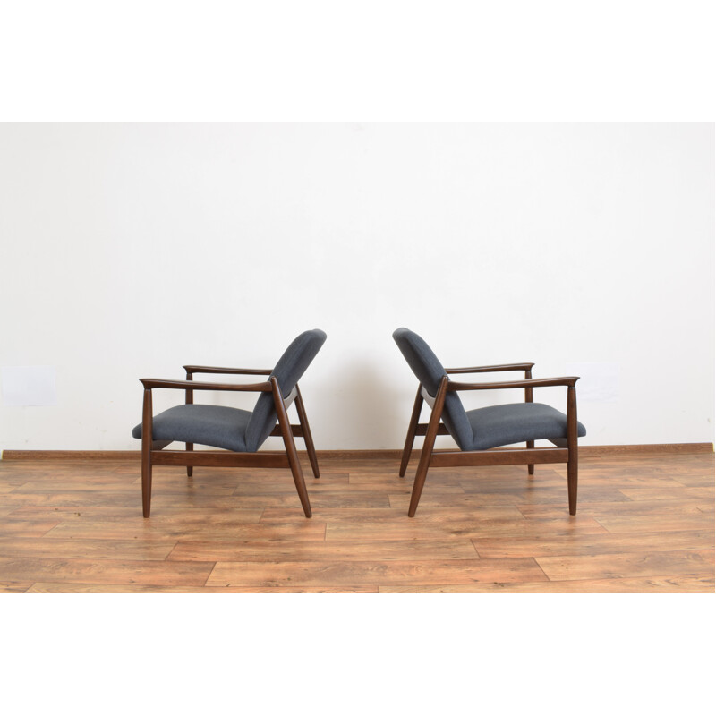 Paire de fauteuils vintage d'Edmund Homa, Pologne 1960