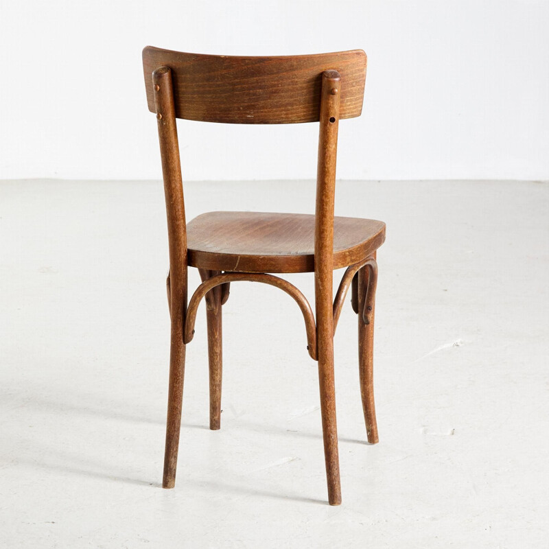 Vintage slim back chair by Thonet