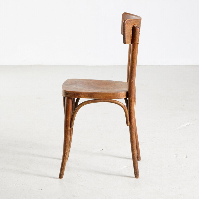Vintage slim back chair by Thonet