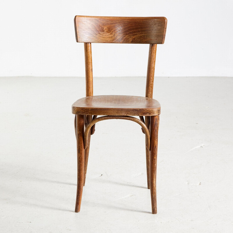 Vintage slim back chair by Thonet